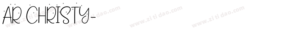 AR CHRISTY字体转换
